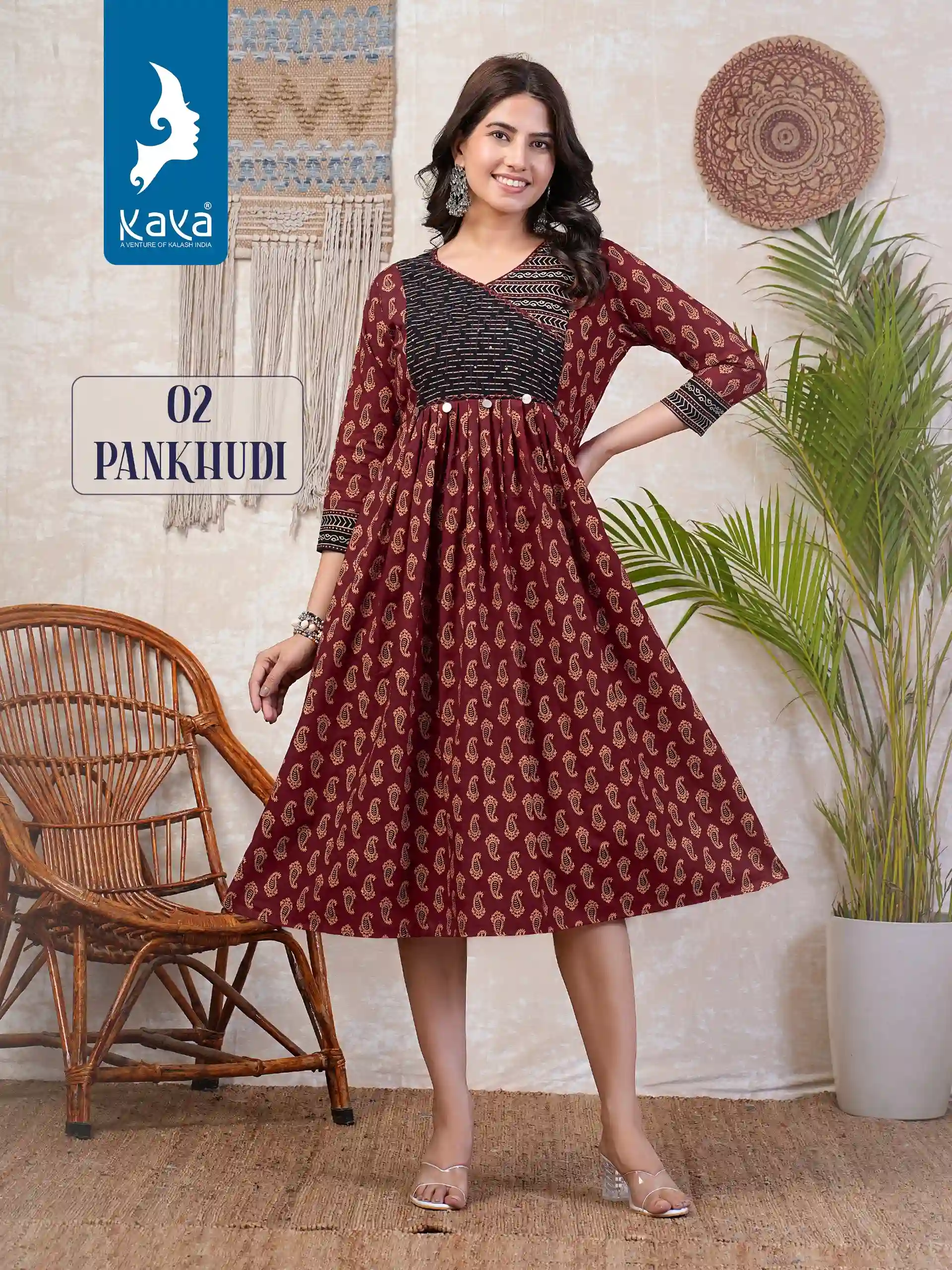 Kaya Pankhudi Cotton Wholesale Fancy Kurtis Catalog — Wholesale Kurtis, Kaya wholesale from Surat — view 5